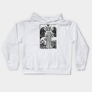 Temperance - A Geometric Tarot Print Kids Hoodie